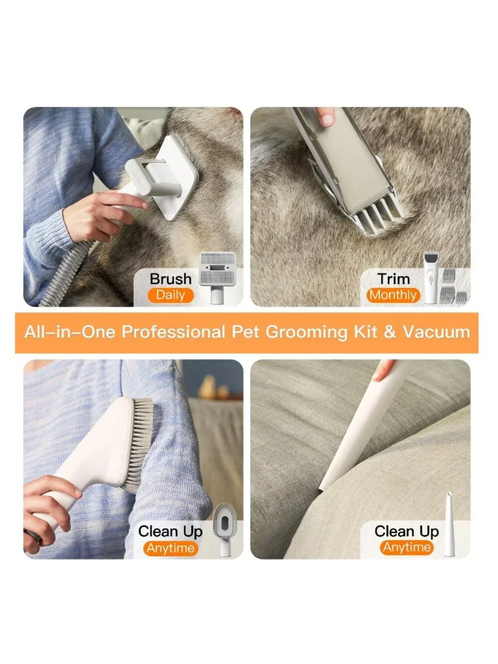PET GROOMING VACUUM - Brush, Groom, Trim - NEW NIB